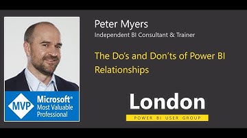 London Power BI User Group - January 2020 - Peter Myers - Do