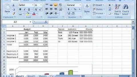 Excel 2007/2010 - Lesson 1   Looking at MS Excel 2007 / 2010