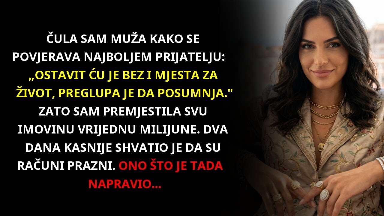 Sumnjala sam da muž planira razvod — premjestila sam imovinu, a za 2 dana je molio