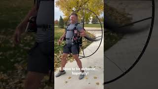 Getting Excited to Fly Electric Paramotor DON'T TRY THIS AT HOME