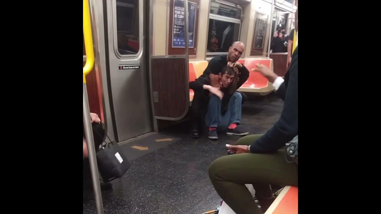 Choke out on the subway nyc YouTube