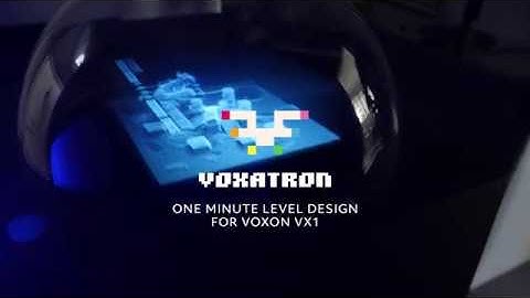 Create a Voxatron level for the Voxon VX1 in just 1 minute