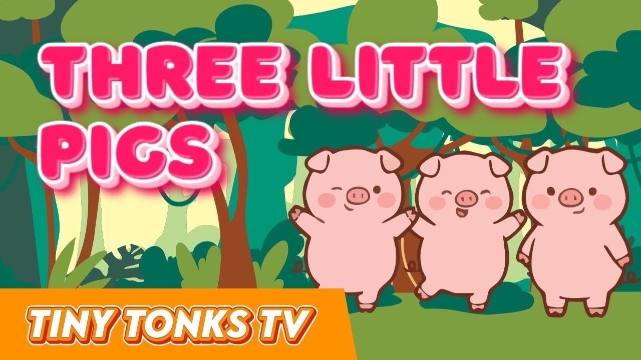 Three Little Pigs | Nursery Rhyme & Kids Song - YouTube