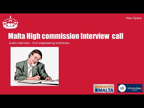 Malta High commission Interview -Audio- ☎️☎️