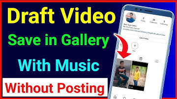 instagram draft video gallery me save kaise kare with music Without post