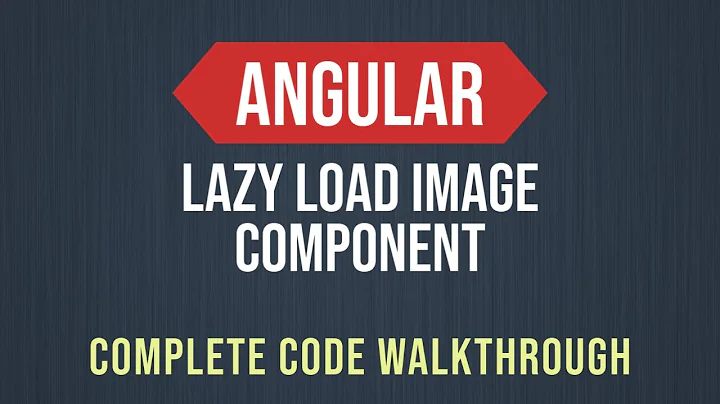 Angular Lazy Load Image Component with Progress