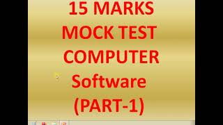 HP JOA (IT) Exam 2021||MOCK TEST FOR  COMPUTER SOFTWARE (Part-1)|| screenshot 3