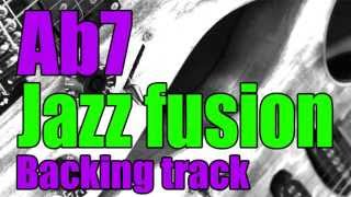 Jazz Fusion Guitar Backing Track in Ab7 chords