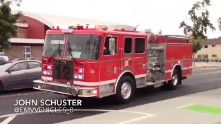Air Horn - Long Beach Fire Dept. Engine 12 and Rescue 12 Responding