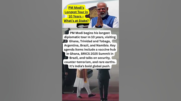 PM Modi’s 5-Nation, 8-Day Blitz: What’s Behind His Longest Foreign Tour in 10 Years? Hidden Agenda?