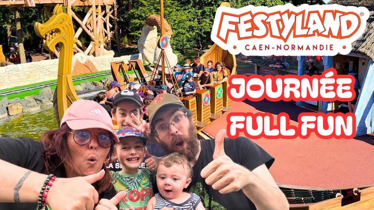 VLOG EN FAMILLE AU PARC FESTYLAND - JOURNÉE FUN AVEC LE PARC FULL !