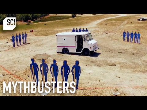 Detonating Two Mail Trucks Filled With Wet Cement & Explosives! | Mythbusters | Science Channel