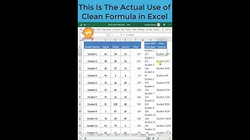 Trick_79 👍This is the actual use of CLEAN Formula In Excel👍@Excel @Expert #MSCB #Solutions