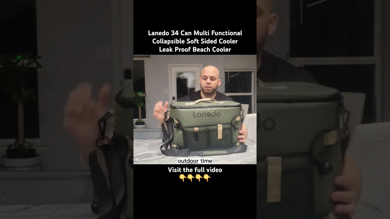 Lanedo 34 Can Multi Functional Collapsible Soft Sided Cooler  