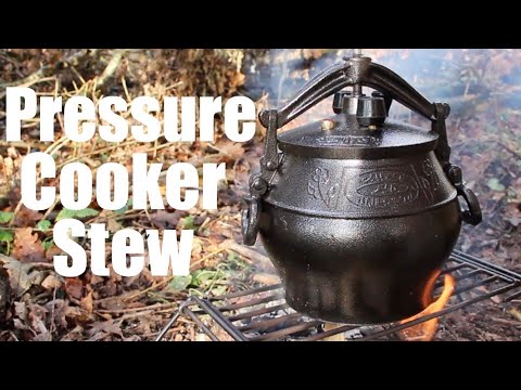 Campfire Spiced Winter Lamb Stew. Kazan Afghan Pressure Cooker