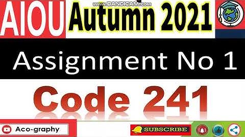 AIOU Code 241 Solved Assignment No.1 Autumn 2021 | General Home Economics |Level: Matric | ⏩Download