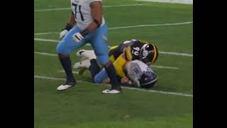 Rigged NFL TJ Watt Roughing The Passer Will Levis Tennessee Titans Vs Pittsburgh Steelers Highlight