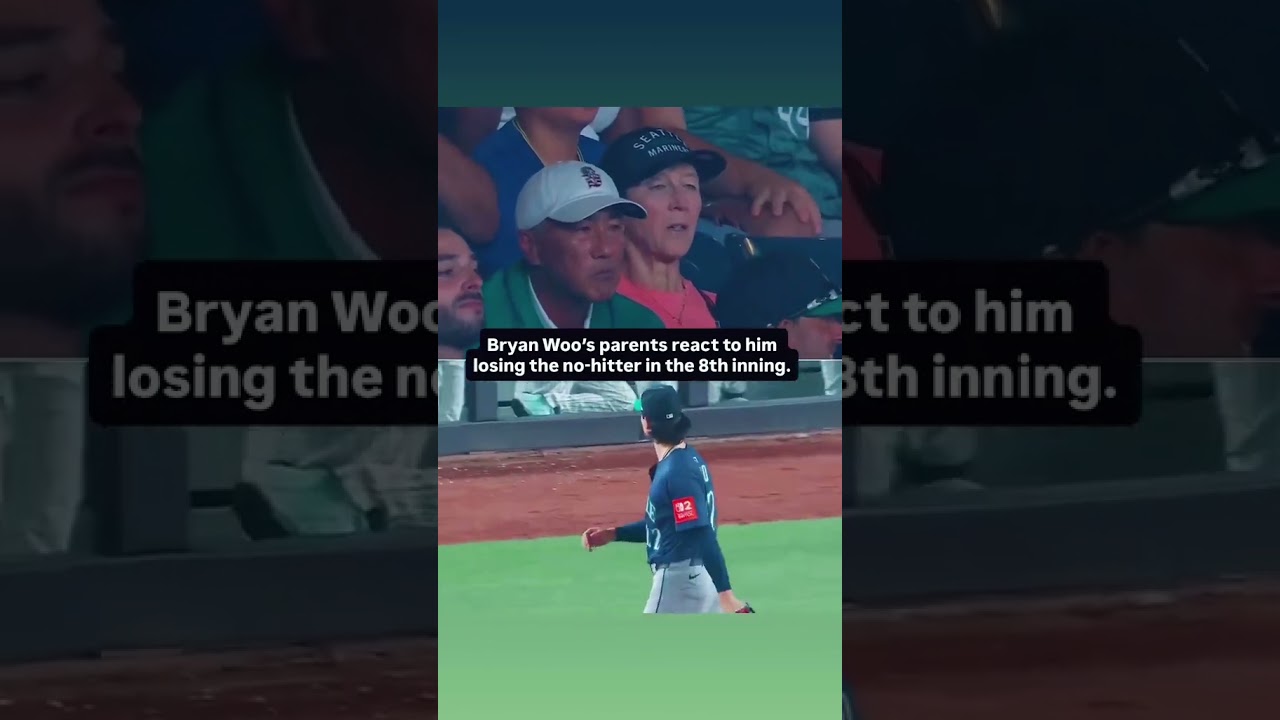 Bryan Woo's parents react to his no-hitter coming to an end