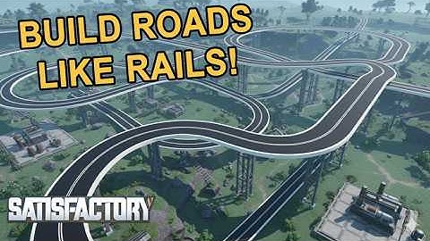 Build Roads Like Rails - Satisfactory Mods