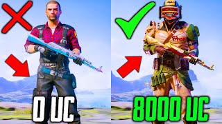 ПРОКАЧАЛ АККАУНТ НА 8000 UC В PUBG MOBILE! ПОГОНЯ ЗА МИФИКОМ! ПРОКАЧКА АККАУНТА В ПУБГ МОБАЙЛ! ВАУ!