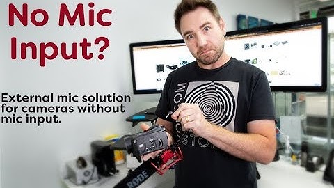 How To Use External Microphone With Camera No Mic Input Jack For Live Streaming