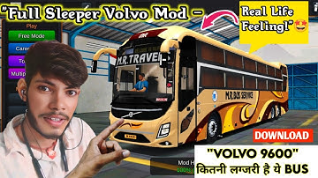 "Volvo 9600 Sleeper Bus Mod Kaise Add Kare 2025 | In Bus Simulator Indonesia 🔥" Latest 🤩