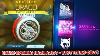 BEST ITEMS ONLY! - 130 NEW Player's Choice Crate Opening + Trade Ups! | Rocket League HIGHLIGHTS