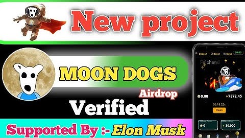 MOON DOGS Telegram Bot Airdrop Minning || Moon Dogs Teligarm bot verified project || Airdrop Claim