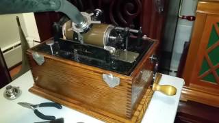 Homemade recording on an Edison Standard model cylinder phonograph