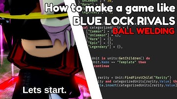 How to make a GAME like BLUE LOCK: RIVALS