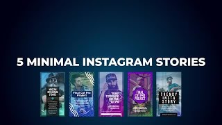 5 Minimal Instagram Stories Final Cut Pro Templates