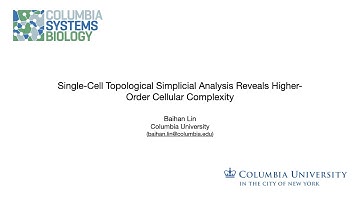 BIBM 2022 - "Single-Cell Topological Simplicial Analysis Reveals Higher-Order Cellular Complexity"