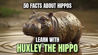 50 Incredible Things You Didn’t Know About Hippos 🦛 | Learn  with  Huxley the Hippo!