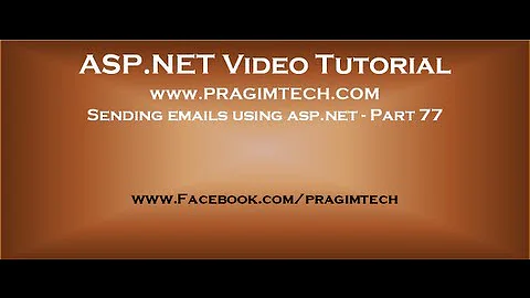 Sending emails using asp.net   Part 77