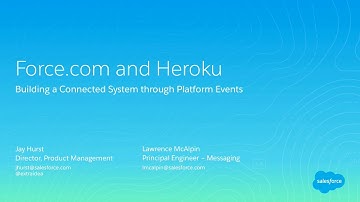 Force.com and Heroku: Building a Connected System Through Platform Events