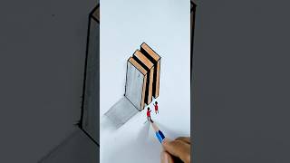 Cool 3D Trick Art - Anamorphic Illusion #art #shorts