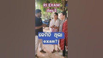 RI AMIN EXAMINATION l day 2 l exam analysis l #odisha #riariamin2025 #exam #osssc #question