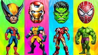 TEBAK GAMBAR | DINOSAUR🦖 ATTACK ON SUPERHEROES🦸‍♂️ Dancing Hulk💪 Spider Man🕸 Iron Man🤖