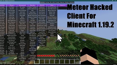 How to get the Meteor 1.19.2 Hacked Client in Minecraft