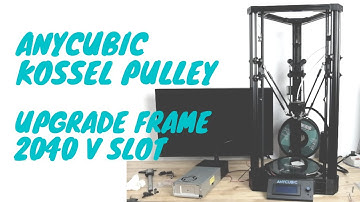 Upgrade 3d printer anycubic kossel pulley upgrade frame to 2040 v slot