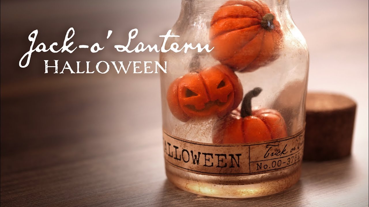 DIY Bottled Jack-o-lantern[Halloween] - YouTube