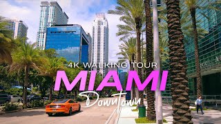 Brickell & Downtown Miami | 4K Walking Tour Through Florida's Urban Glamour
