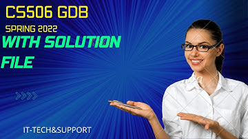 #GDB #CS506 #506GDBSolution CS506 GDB Solution Spring 2022 || CS506 Solution by IT-TECH&SUPPORT