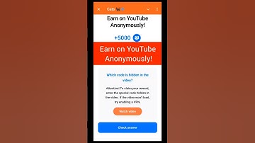 Cats new code today🔥✅ Earn on YouTube Anonymously!  | cats code….. #cats​​​ #shorts​​​