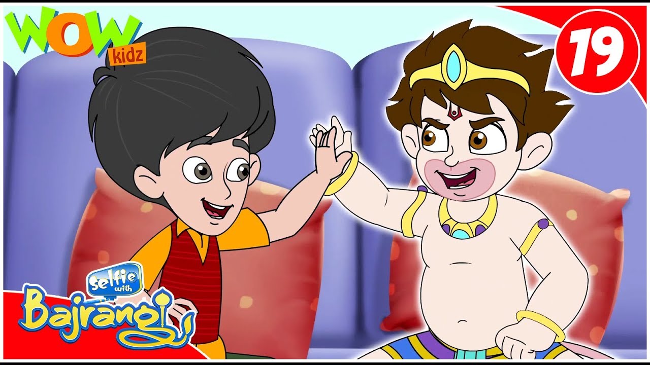 Selfie With Bajrangi | Hindi Cartoon for Kids | S2 Ep 19 | Bye Bye Padosi | Wow Kidz