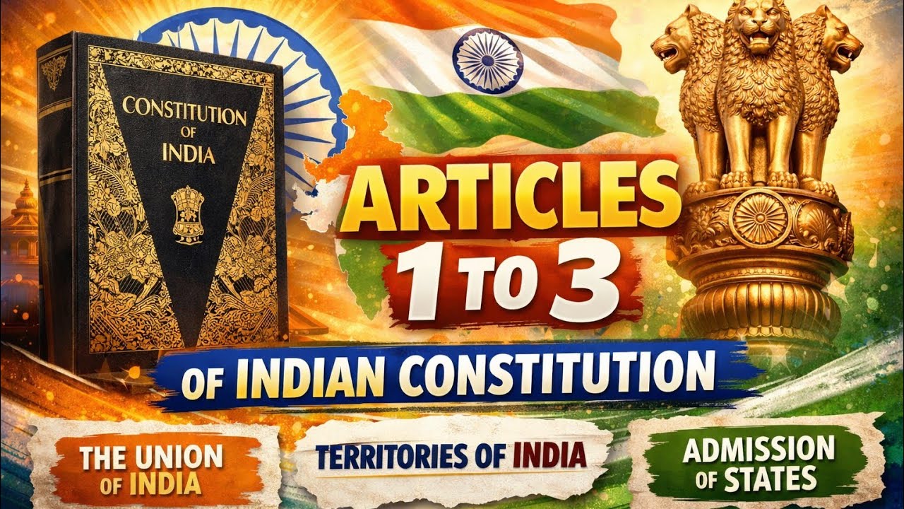 Articles 1 to 3 of the Indian Constitution Explained | Territory of India & Formation of States