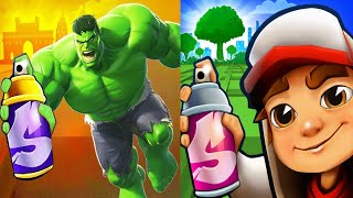 Subway Surfers Mumbai - JAKE vs Subway Surfers - HULK Gameplay screenshot 5