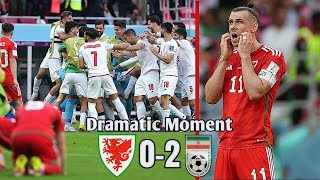 Wales 0-2 Iran Highlights Extended \& All Goals | FIFA World Cup 2022 | Very Dramatic Moment.