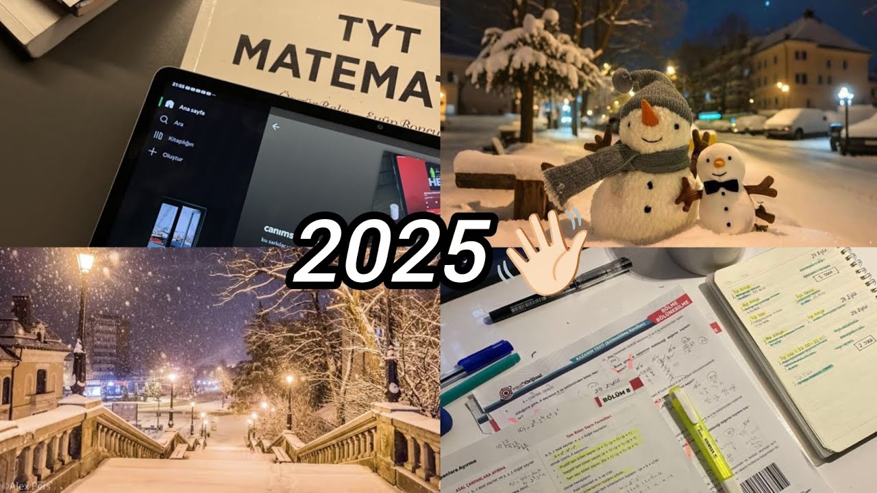 2025'in SON GÜNÜ kütüphanede 4 saat yks'26