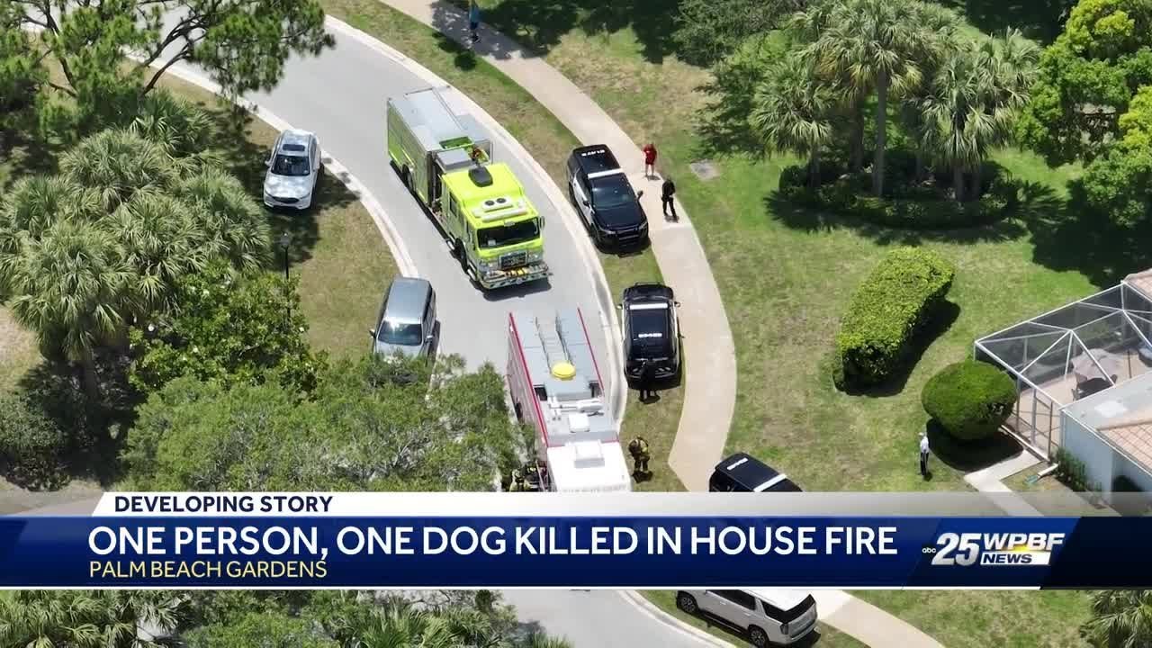 One dead in apartment fire in Palm Beach Gardens - YouTube